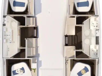 Bareboat Rental Catamaran Fountaine Pajot with a boat licence