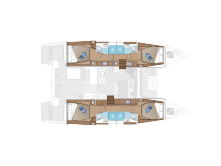 Catamaran rental in Gros-Islet - Lagoon Lagoon 46