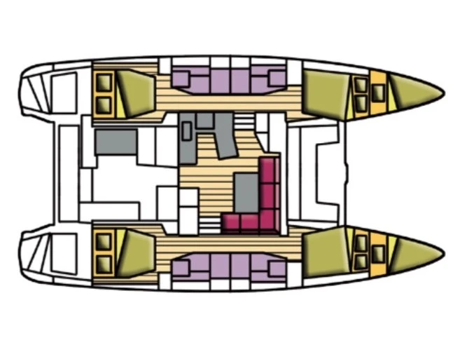 Catamaran rental with or without captain Lagoon Le Marin