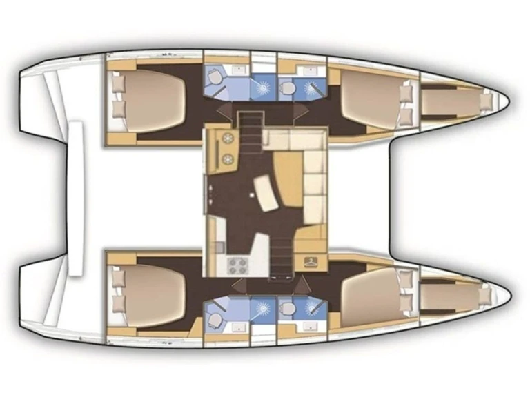 Bareboat Rental Catamaran Lagoon with a boat licence