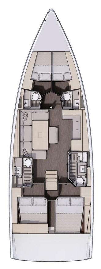 Bareboat Rental Sailboat Dufour with a boat licence