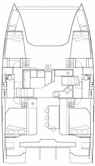 Yacht charter Tropea cheap Nautitech 40