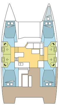 Fountaine Pajot Astrea 42 in Seget Donji on SamBoat
