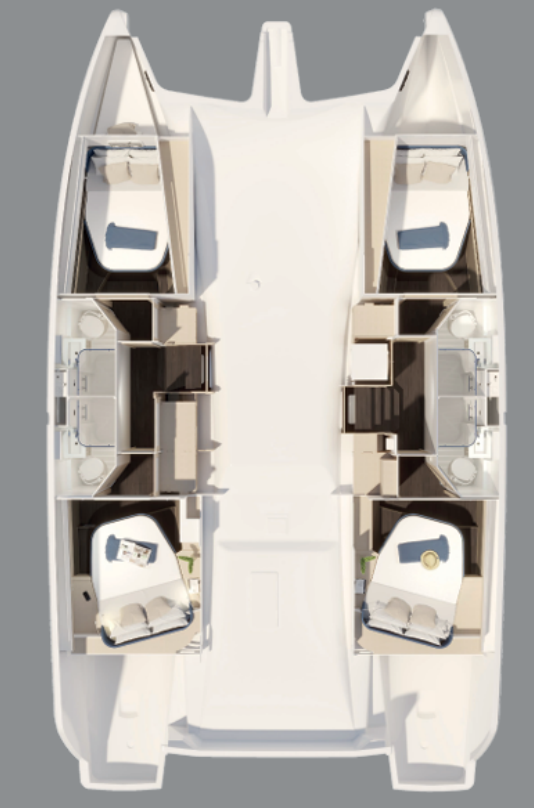 Fountaine Pajot Fountaine Pajot FP 44 Quatuor ELECTRIC - 4 + 1 cab. in Seget Donji on SamBoat
