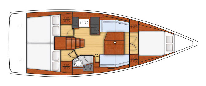 Sailboat rental with or without captain Bénéteau Biograd na Moru