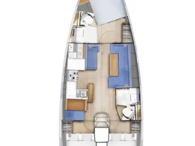Sailboat rental with or without captain Jeanneau Lávrio