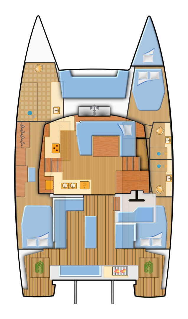 Rent a Fountaine Pajot Elba 45 Biograd na Moru