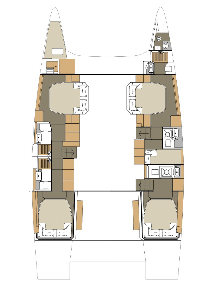 Boat rental Dufour Dufour Catamarans 48 Sail in Primošten on Samboat