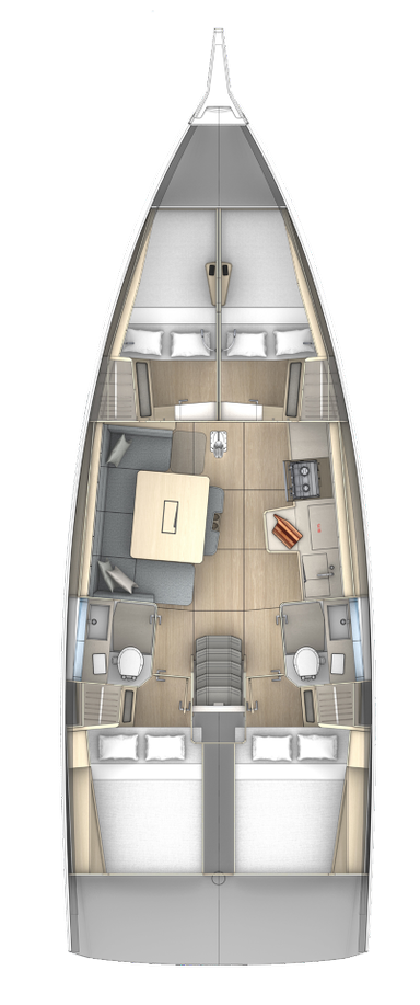 Yacht charter Trogir cheap Dufour 41