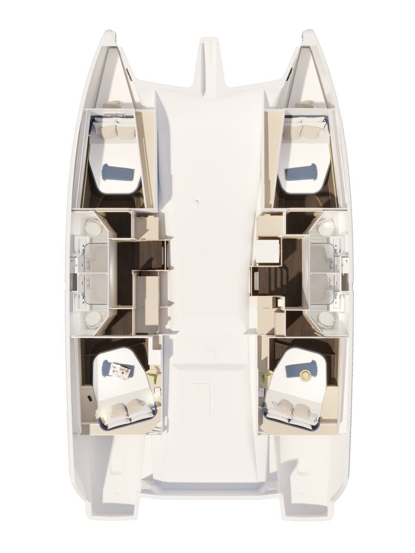 Rent a Fountaine Pajot Fountaine Pajot FP 44 Quatuor - 4 + 2 cab. Seget Donji