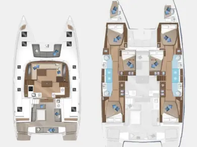 Yacht charter Alimos cheap Lagoon 50