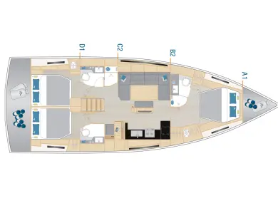 Rent a Hanse Hanse 460 Seget Donji