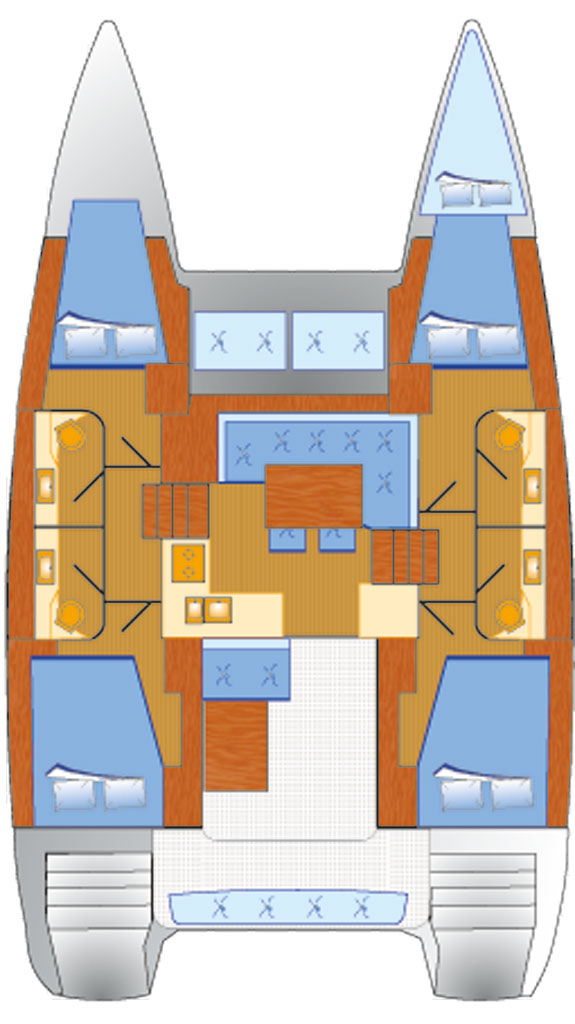 Catamaran rental with or without captain Lagoon Can Pastilla