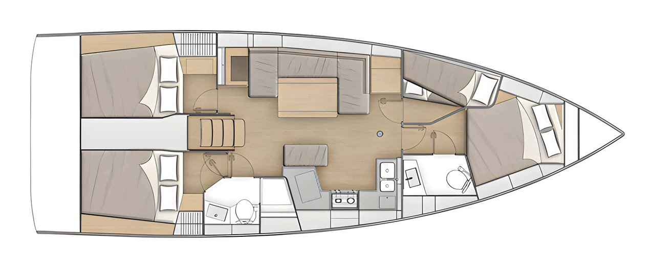 Yacht charter Palma de Mallorca cheap Oceanis 40.1