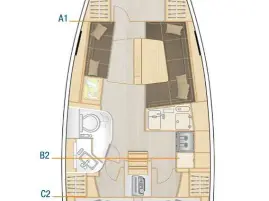 Hanse Hanse 388 charter bareboat or captained in  Seget Donji