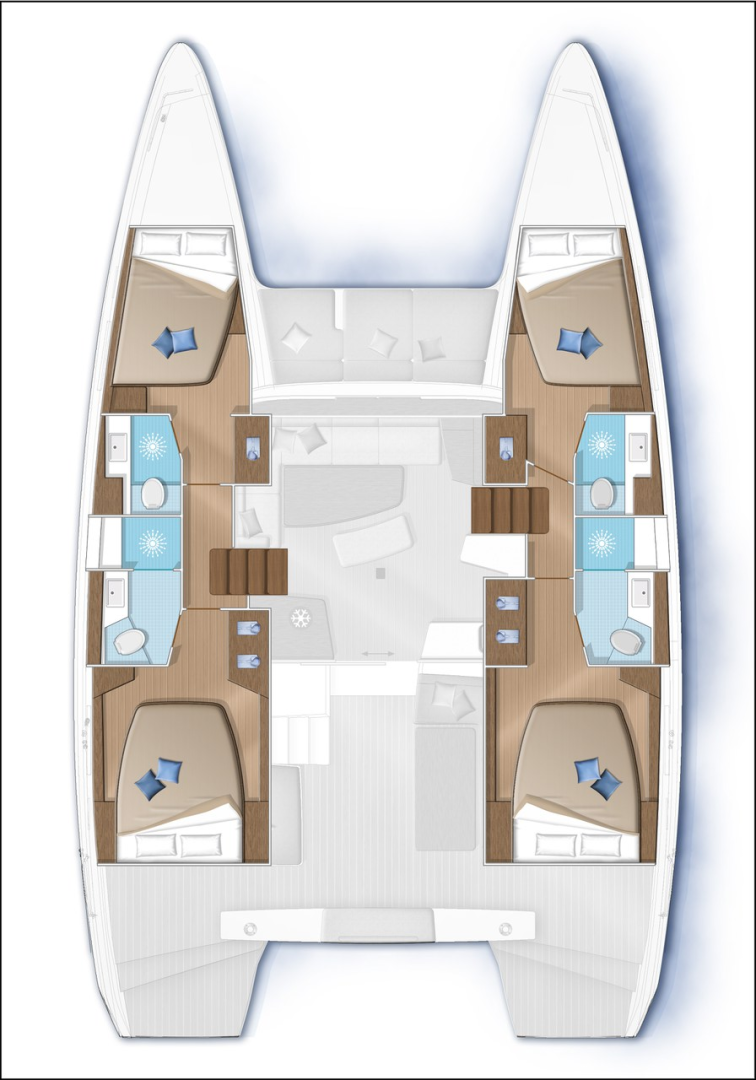 Lagoon Lagoon 42 charter bareboat or captained in  Seget Donji