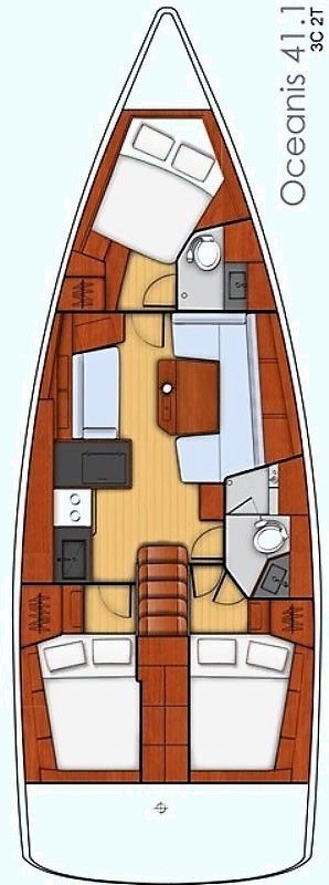 Boat rental Bénéteau Oceanis 41.1 in Gouvia on Samboat