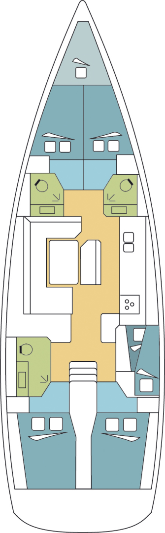 Sailboat rental with or without captain Jeanneau Zaton