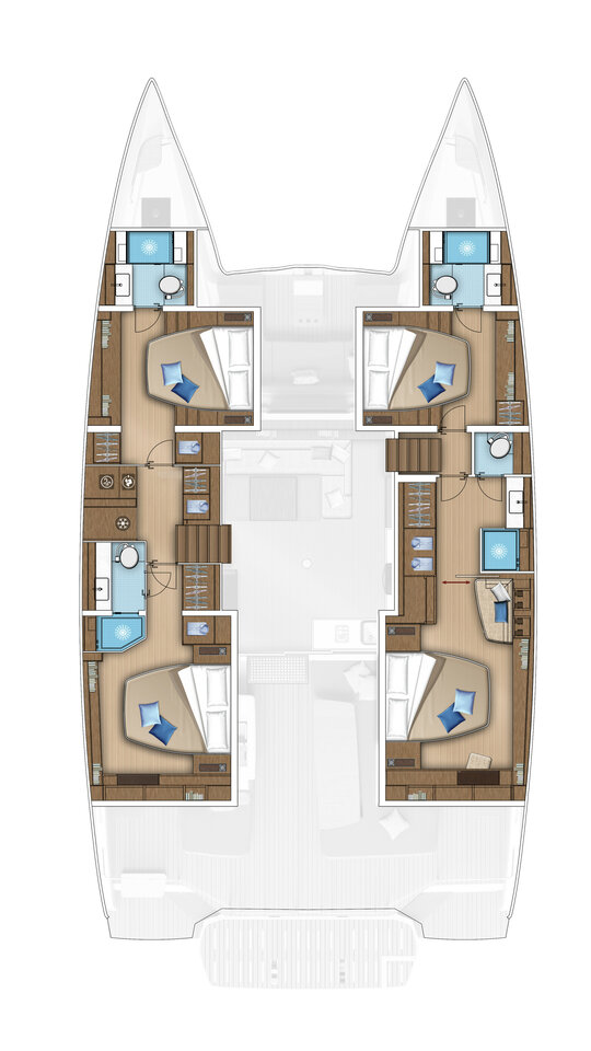 Bareboat Rental Catamaran Lagoon with a boat licence