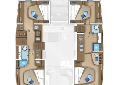 Bareboat Rental Catamaran Lagoon with a boat licence