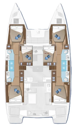 Bareboat Rental Catamaran Lagoon with a boat licence