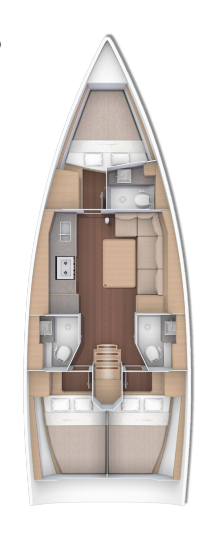 Bareboat Rental Sailboat Dufour with a boat licence
