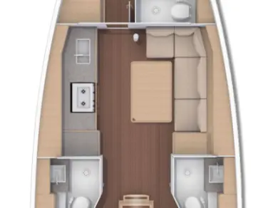 Bareboat Rental Sailboat Dufour with a boat licence