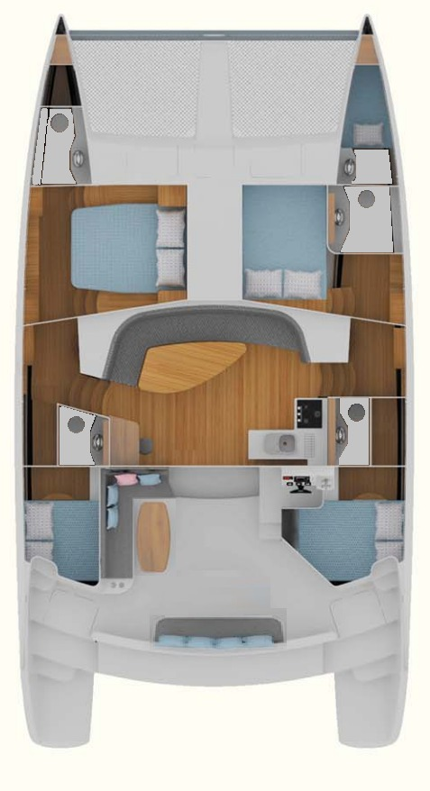 Catamaran rental in Paraty - CatFlash 43 CatFlash 43