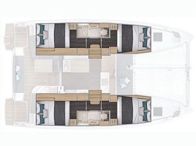 Catamaran rental with or without captain Lagoon Lefkáda