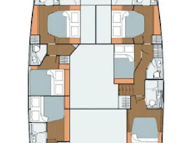Yacht charter Trogir cheap Saba 50