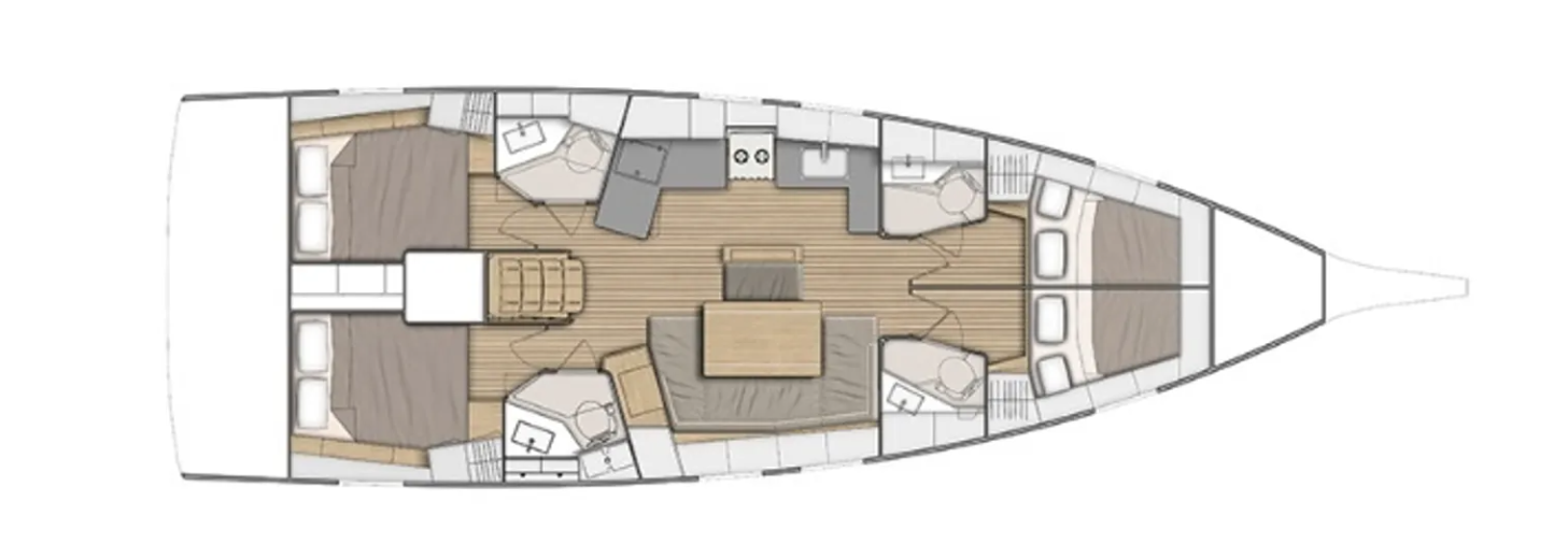 Sailboat rental in Lefkáda - Bénéteau Oceanis 46.1