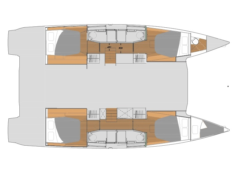 Fountaine Pajot Elba 45 charter bareboat or captained in  Zadar