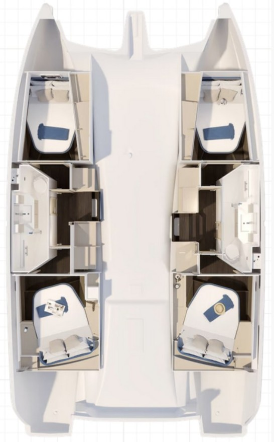 Fountaine Pajot Fountaine Pajot FP 41 Quatuor 2 charter bareboat or captained in  Saint-Mandrier-sur-Mer