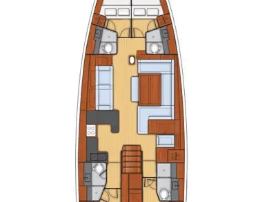 Bareboat Rental Sailboat Bénéteau with a boat licence