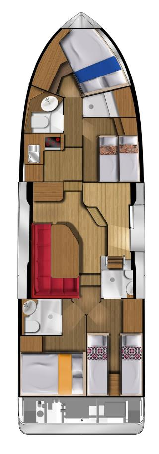 Luxury Yacht rental in Casale sul Sile - Houseboat Holidays Italia S.R.L. Minuetto 8