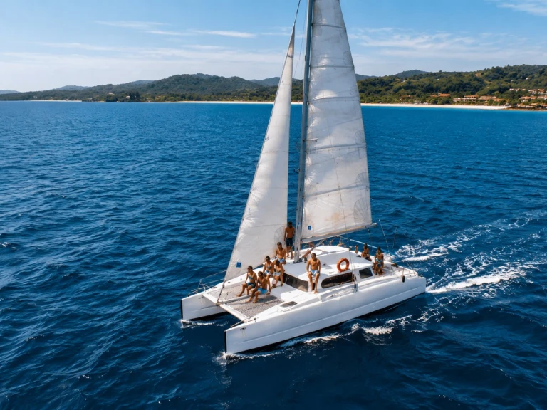 Bareboat Rental Catamaran Custom Made with a boat licence