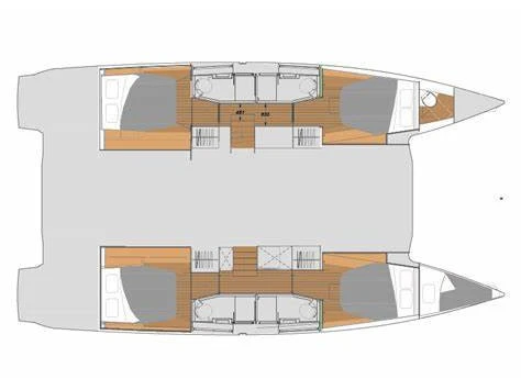 Catamaran rental with or without captain Fountaine Pajot Le Marin
