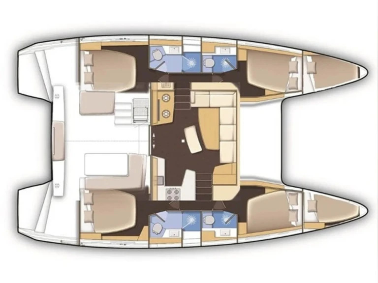 Bareboat Rental Catamaran Lagoon with a boat licence