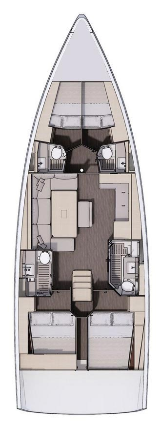 Bareboat Rental Sailboat Dufour with a boat licence