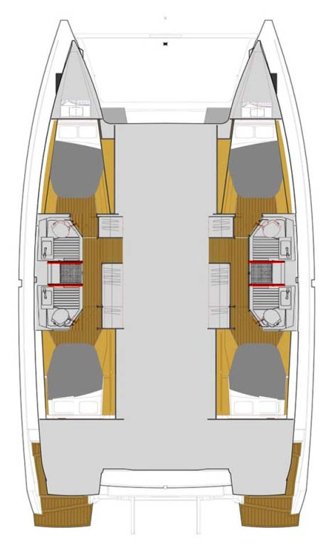 Bareboat Rental Catamaran Fountaine Pajot with a boat licence