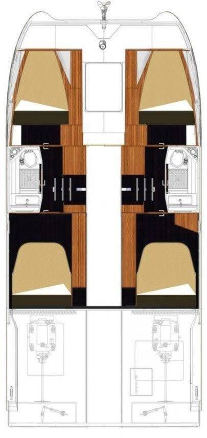 Bareboat Rental Motorboat Fountaine Pajot with a boat licence