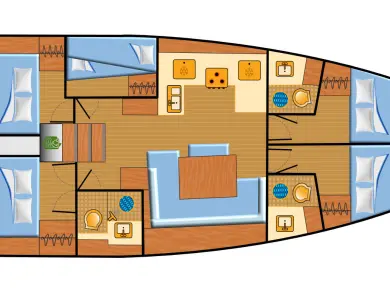 Jeanneau Sun Odyssey 490 charter bareboat or captained in  Biograd na Moru