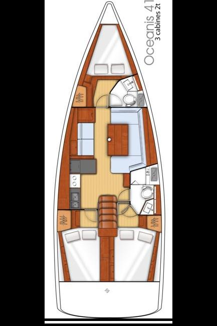 Bareboat Rental Sailboat Bénéteau with a boat licence