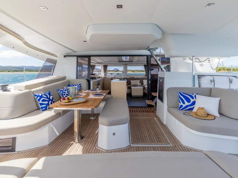 Bareboat Rental Catamaran Fountaine Pajot with a boat licence