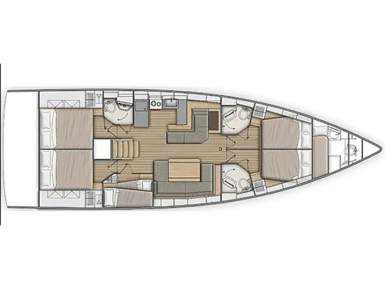 Sailboat rental in Nikiána - Bénéteau Oceanis 51.1