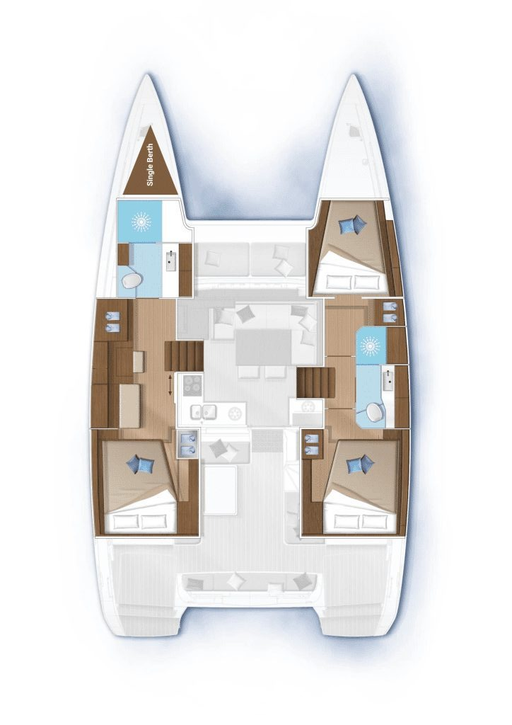 Bareboat Rental Catamaran Lagoon with a boat licence