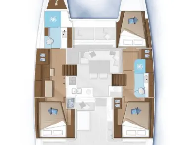 Bareboat Rental Catamaran Lagoon with a boat licence