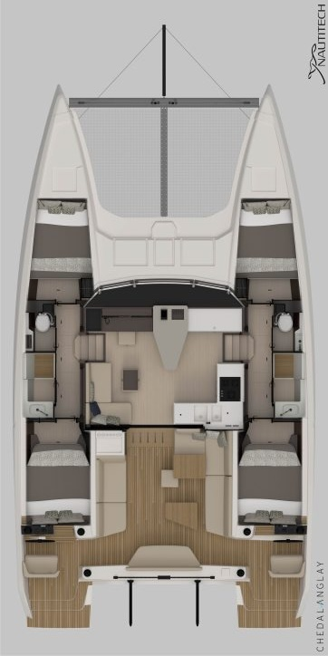 Bareboat Rental Catamaran Nautitech with a boat licence