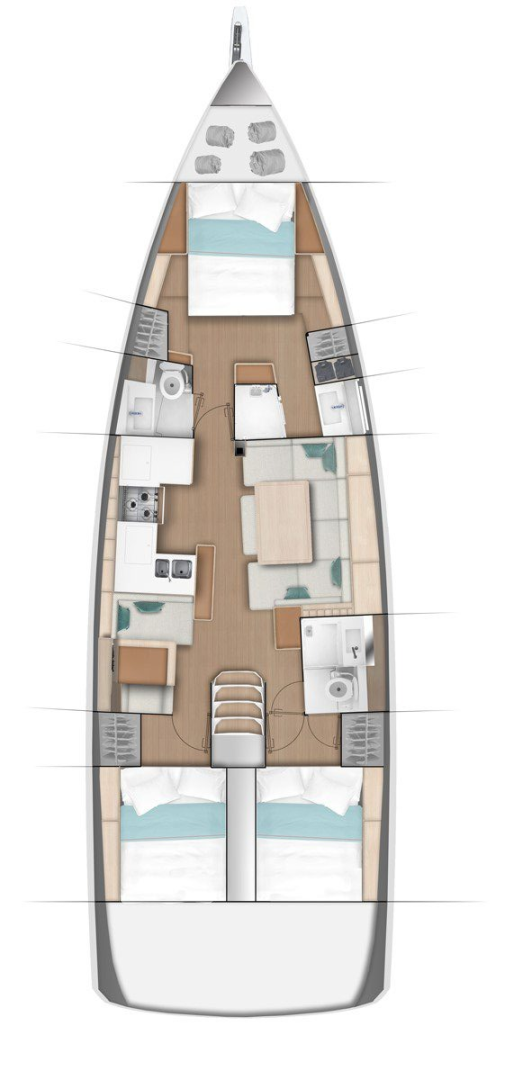 Jeanneau Sun Odyssey 490 charter bareboat or captained in  Road Town