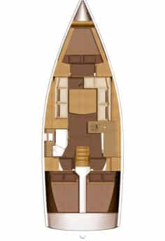 Bareboat Rental Sailboat Dufour with a boat licence